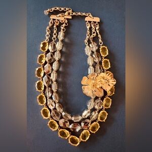 WHBM Gold and Silver Tone Necklace